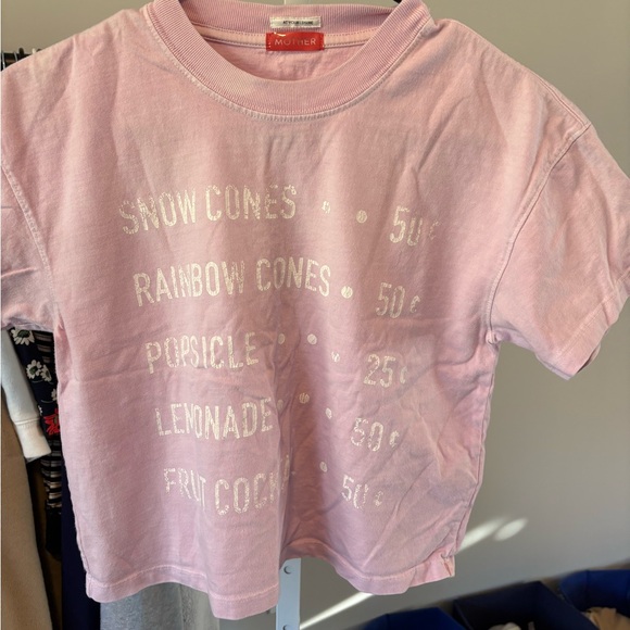 MOTHER Denim Pink Graphic Tee - Picture 2 of 4
